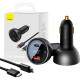 Automašīnas lādētājs Baseus USB USB-C 140W melns CGZX070001