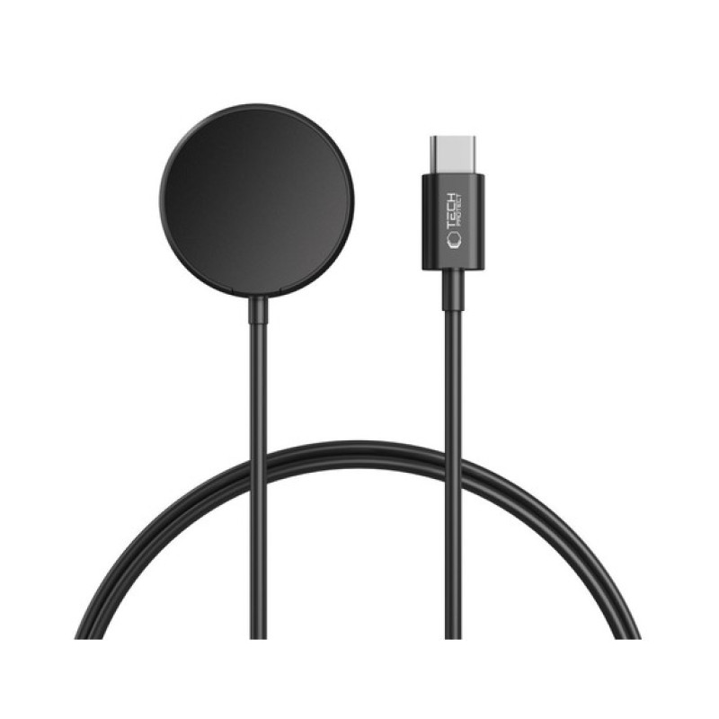 Tech-Protect MC03 UltraBoost induktīvais lādētājs Samsung Galaxy Watch USB-C 100cm - melns