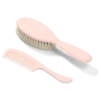 Babyono Suka dabīga NATURAL SUPER SOFT+ķemme BabyOno 568/04 pink
