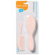 Babyono Suka dabīga NATURAL SUPER SOFT+ķemme BabyOno 568/04 pink