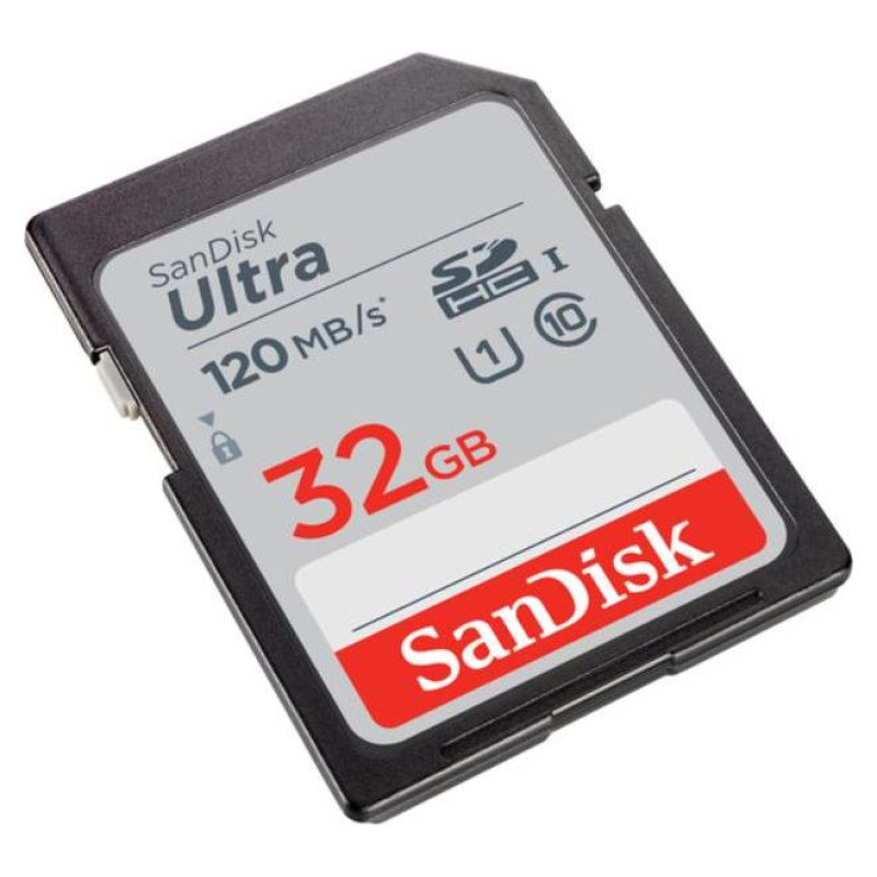 Sandisk Ultra 32GB SDHC Memory Card 120MB/s