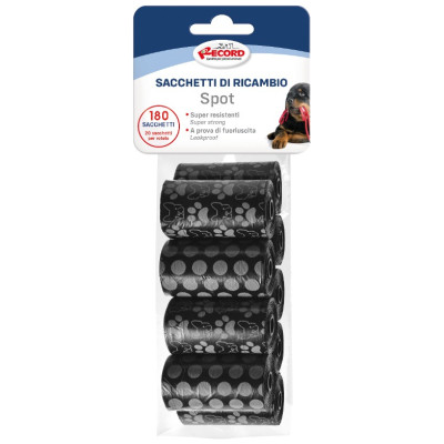 Record Izkārnījumu savāk&scaron;anas maisiņi SPOT BLACK 9X20gb 27,5x30,5cm