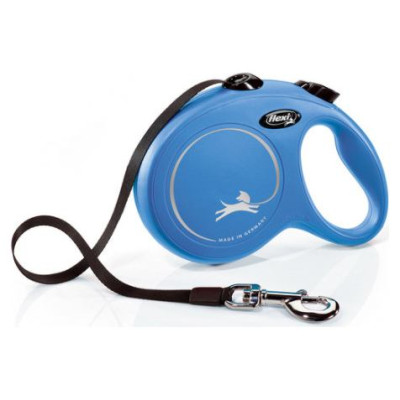 Flexi New Classic L 5m blue (lente) - pavada suņiem