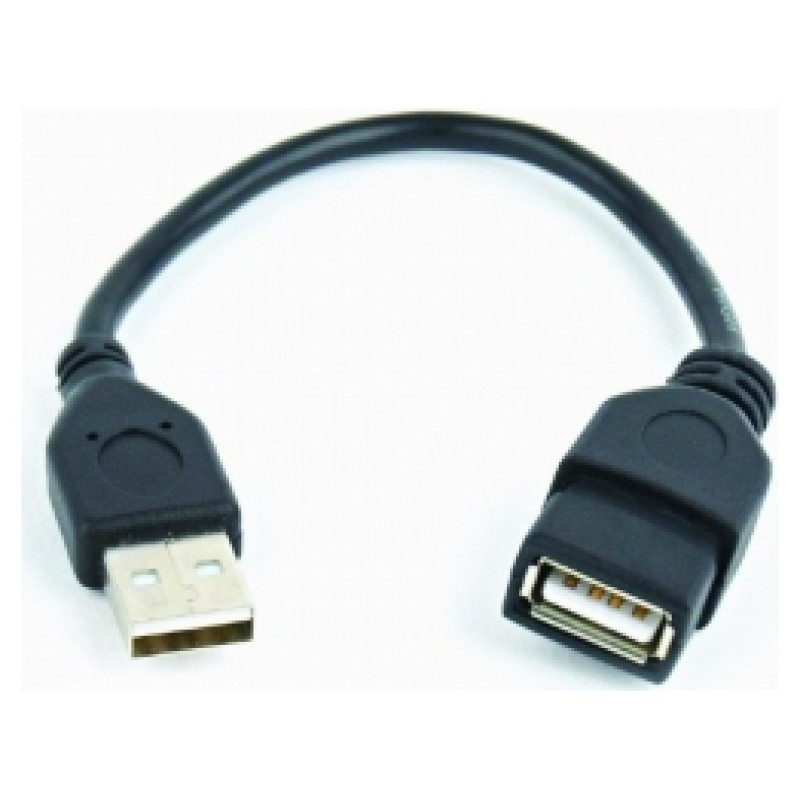 Gembird USB Male to USB Female 0.15m Black