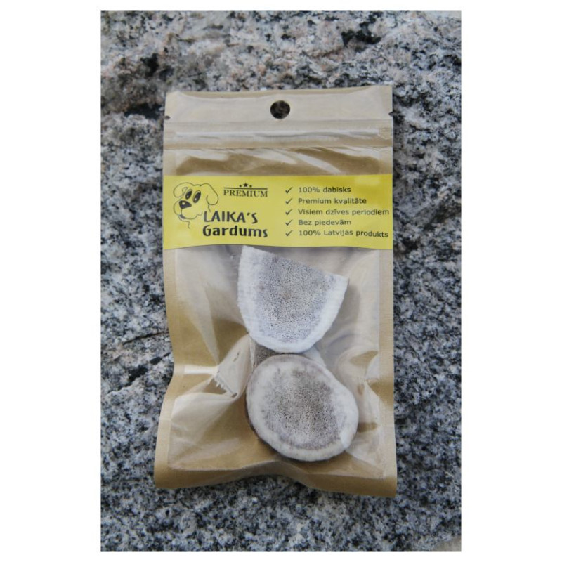 Laikas Gardums Dabīgie brieža ragi sagriezti suņiem L, 3 gab.