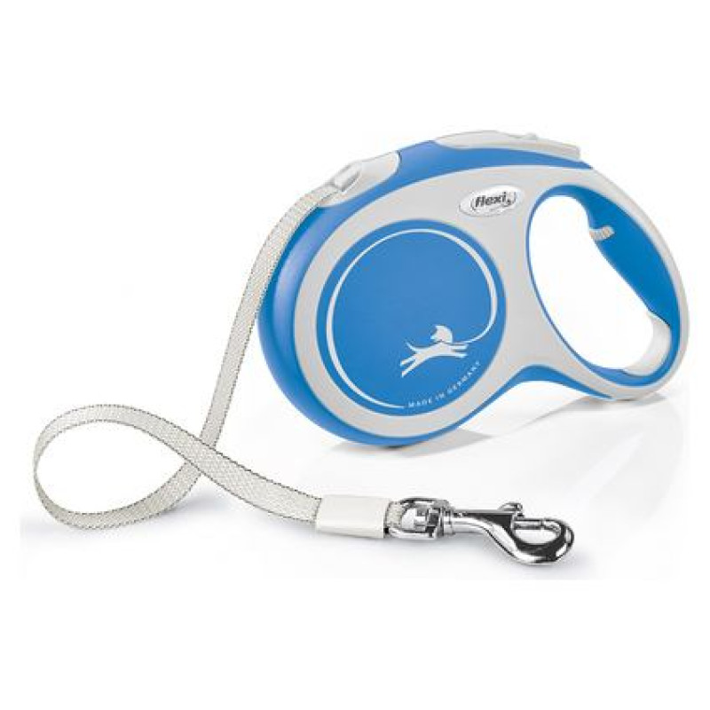 Flexi New Comfort L lente 5 m, blue - pavada suņiem