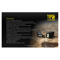 Nitecore FLASHLIGHT T SERIES 720 LUMENS/TIP2 NITECORE