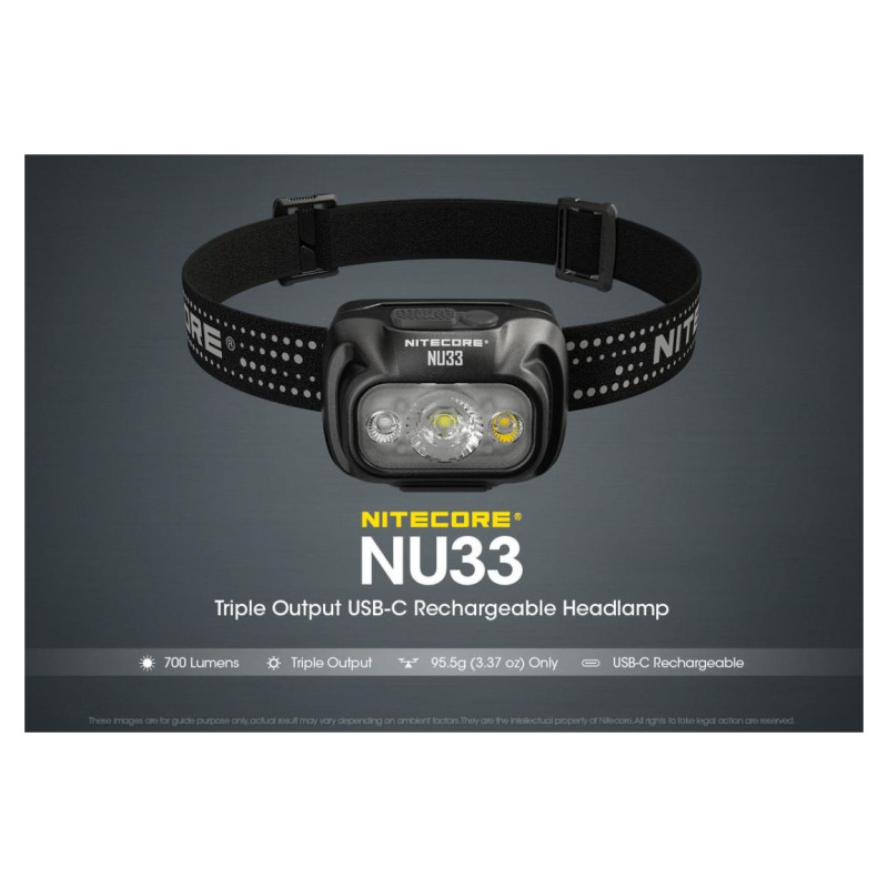 Nitecore HEADLAMP NU SERIES 700 LUMENS/NU33 NITECORE