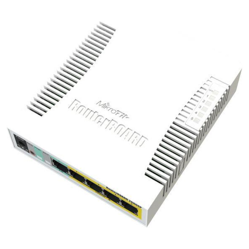 Mikrotik Switch|MIKROTIK|CSS106-1G-4P-1S|5x10Base-T / 100Base-TX / 1000Base-T|1xSFP|CSS106-1G-4P-1S