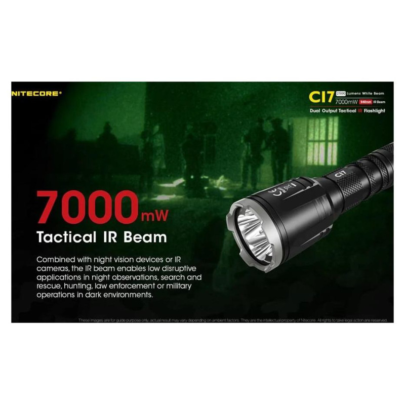 Nitecore FLASHLIGHT CHAMELEON SERIES/2500 LUMENS CI7 NITECORE