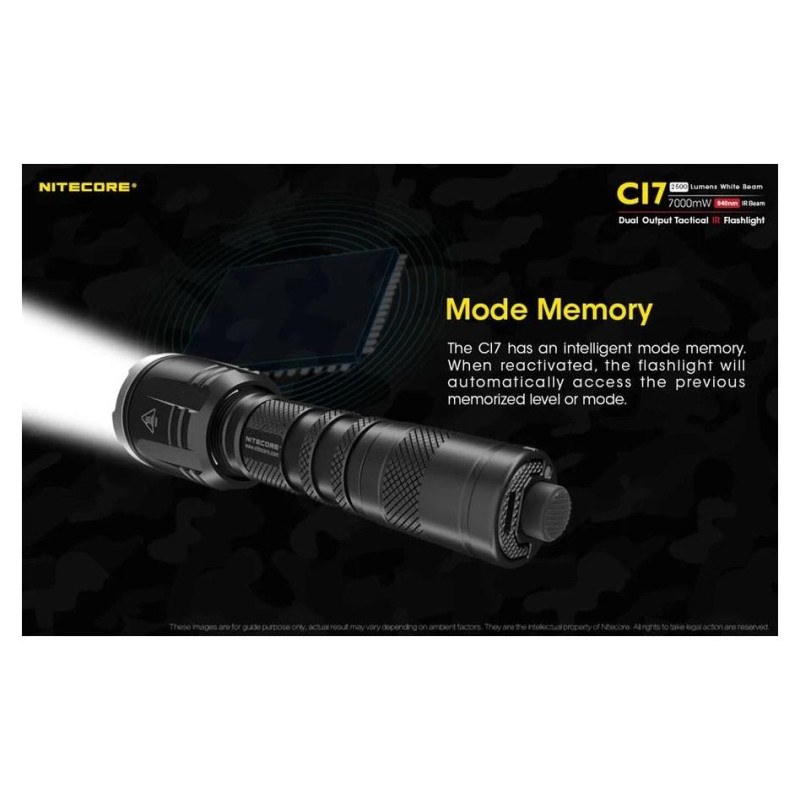 Nitecore FLASHLIGHT CHAMELEON SERIES/2500 LUMENS CI7 NITECORE