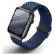 Uniq Aspen Braided strap for Apple Watch 1/2/3/4/5/6/7/8/SE/SE2 44/42/45 mm - blue
