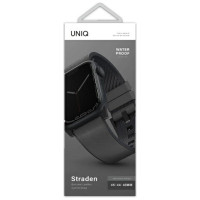 Uniq Straden Leather Hybrid Strap for Apple Watch 1/2/3/4/5/6/7/8/SE/SE2/Ultra 42/44/45/49mm - Gray