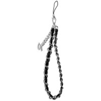 Guess GUSTSASSK Phone Strap black/black Chain Metal Logo Charm