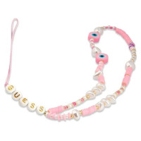 Guess pendant GUSTSHPP Phone Strap pink/pink Beads Shell