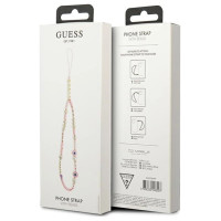 Guess pendant GUSTSHPP Phone Strap pink/pink Beads Shell
