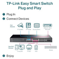 Tp-Link Switch|TP-LINK|Desktop/pedestal|28x10Base-T / 100Base-TX / 1000Base-T|PoE+ ports 24|250 Watts|TL-SG1428PE