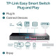 Tp-Link Switch|TP-LINK|Desktop/pedestal|28x10Base-T / 100Base-TX / 1000Base-T|PoE+ ports 24|250 Watts|TL-SG1428PE
