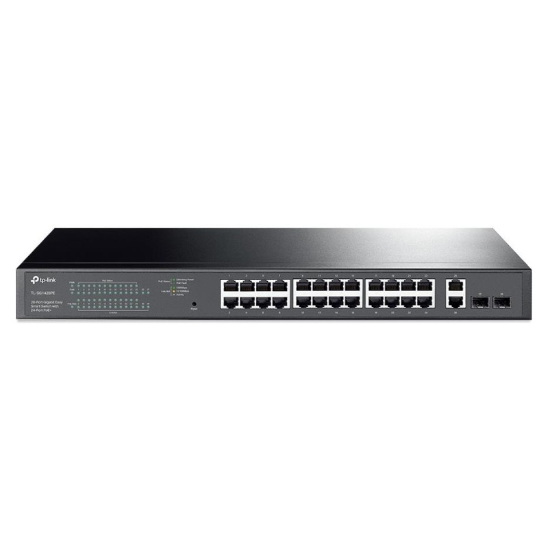 Tp-Link Switch|TP-LINK|Desktop/pedestal|28x10Base-T / 100Base-TX / 1000Base-T|PoE+ ports 24|250 Watts|TL-SG1428PE