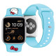 Hello Kitty Silicone Kitty Head strap for Apple Watch 38/40/41mm - blue