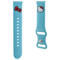 Hello Kitty Silicone Kitty Head strap universal 20mm - blue