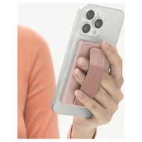 Uniq Heldro ID magnetic wallet with support and wristband - pink