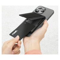 Uniq Heldro ID magnetic wallet with support and wristband - pink