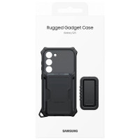 Samsung [RETURNED ITEM] Samsung Rugged Gadget Case for Samsung Galaxy S23 Rugged Cover Ring Holder Stand gray (EF-RS911CBEGWW)