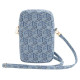 Guess Zip GCube Bottom Stripe phone bag - blue