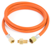 Meva Reduction connection to a tourist gas cylinder G 3/8" L - 7/16" hose 1.5 m