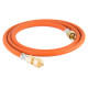 Meva Reduction connection to a tourist gas cylinder G 3/8" L - 7/16" hose 1.5 m