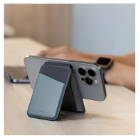 Uniq Lyden DS magnetic RFID wallet with phone stand - yellow-gray