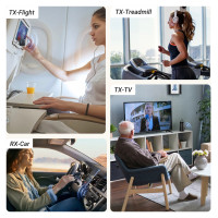 Ugreen CM667 35223 Bluetooth 5.2 audio transmitter/receiver - black