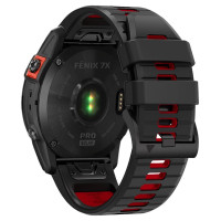 Tech-Protect IconBand Pro Strap for Garmin Fenix 3 / 5X / 3HR / 5X Plus / 6X / 6X Pro / 7X - Black/Red