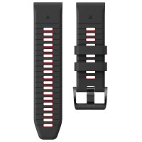 Tech-Protect IconBand Pro Strap for Garmin Fenix 3 / 5X / 3HR / 5X Plus / 6X / 6X Pro / 7X - Black/Red