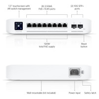 Ubiquiti Switch|UBIQUITI|Switch Enterprise 8 PoE|Type L3|8x2.5GbE|2xSFP+|PoE ports 8|120 Watts|USW-ENTERPRISE-8-POE