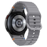 Tech-Protect Silicone Sport Strap for Samsung Galaxy Watch 4 / 5 / 5 Pro / 6 / 7 / FE - Gray