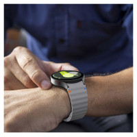 Tech-Protect Silicone Sport Strap for Samsung Galaxy Watch 4 / 5 / 5 Pro / 6 / 7 / FE - Gray