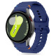 Tech-Protect Silicone Sport Strap for Samsung Galaxy Watch 4 / 5 / 5 Pro / 6 / 7 / FE - Blue