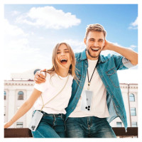 Tech-Protect C2S Rope Crossbody Strap Leash - Black