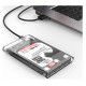 Orico 2139C3 2.5" HDD/SSD USB-C 5Gb/s Disk Drive - Transparent
