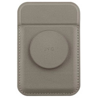 Uniq Flixa Magnetic Card Wallet with Stand Gray/Flint Gray MagSafe