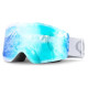 Qunature White Frameless Ski Goggles - White