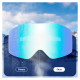 Qunature White Frameless Ski Goggles - White