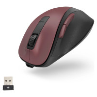 Hama MW-500 V2 Wireless Mouse with Battery - Burgundy