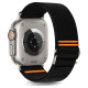 Tech-Protect Nylon Slip Strap for Apple Watch 44 / 45 / 46 / 49 mm - Black