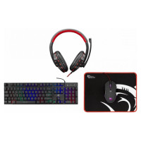 White Shark Comanche 3 GC-4104 - 4in1 KEYBOARD + MOUSE + MOUSE PAD  + HEADSET