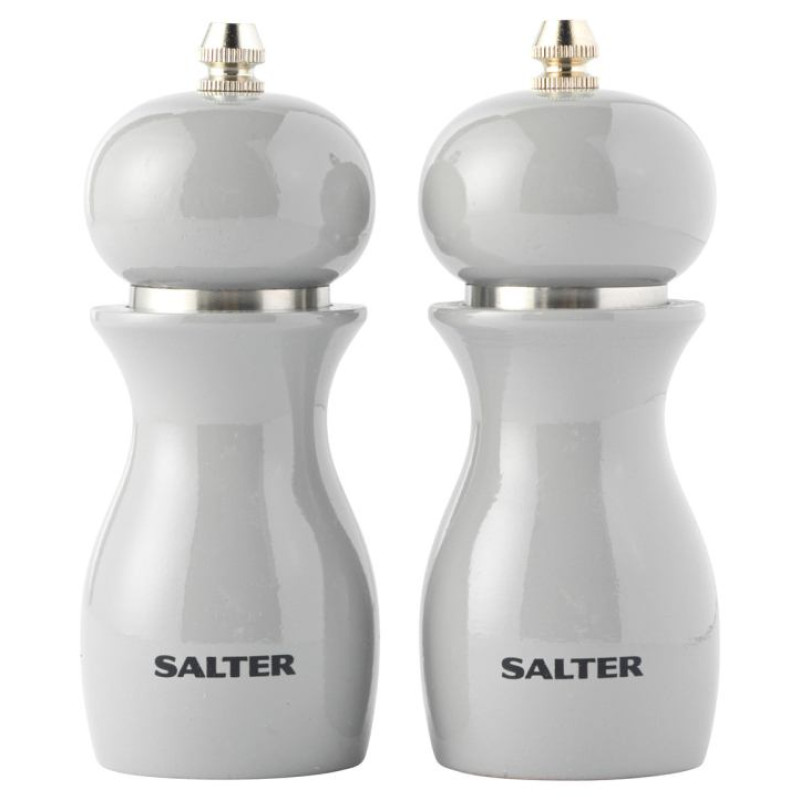 Salter 7613 GYXR Gloss Salt and Pepper Mills Grey