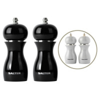 Salter 7613 GYXR Gloss Salt and Pepper Mills Grey