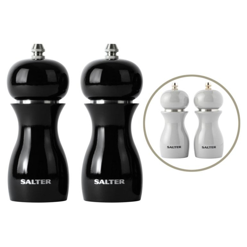 Salter 7613 GYXR Gloss Salt and Pepper Mills Grey